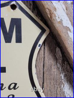 Vintage Wigwam Motel Porcelain Sign Old Route 66 Arizona Teepee Hotel Gas Stop