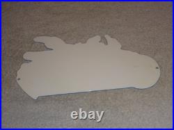 Vintage Wile E. Coyote On Moon Eyes Speed Shop Rocket? Metal Gasoline Oil Sign