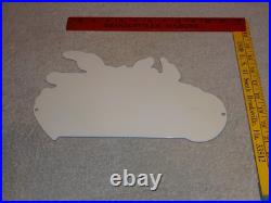 Vintage Wile E. Coyote On Moon Eyes Speed Shop Rocket? Metal Gasoline Oil Sign