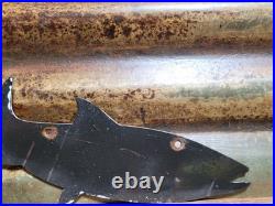 Vintage Winchester Porcelain Sign Old Fishing Lures Salmon Trout Tackle Bait