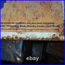 Vintage Winchester western ammunition sign metal litho printed