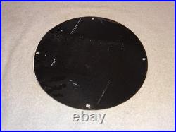 Vintage Wolf's Head Motor Oil & Lube 11 3/4 Porcelain Metal Wolfs Gasoline Sign