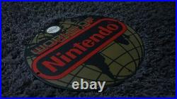 Vintage World Of Nintendo Original Nes Porcelain Metal Mario System Sign Rare Ad