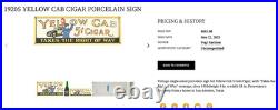 Vintage Yellow Cab Cigar Takes The Right Way Policeman 18 Porcelain Metal Sign