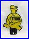 Vintage_Yellow_Tydol_Oil_Can_Man_Fat_Man_Tag_Topper_License_Plate_Metal_Sign_01_szer