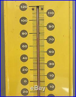 Vintage c. 1960 Pepsi Coca Cola Soda Pop 27 Embossed Metal Thermometer Sign