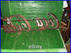 Vintage coca cola metal sign approx 7 x 25