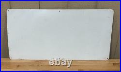 Vintage metal advertising pipeline sign Unocal 76 No Trespassing 15 x 30