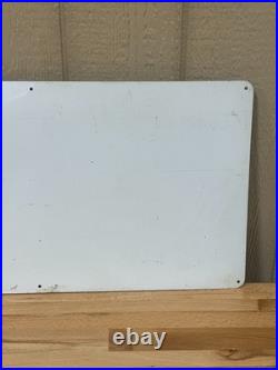 Vintage metal advertising pipeline sign Unocal 76 No Trespassing 15 x 30