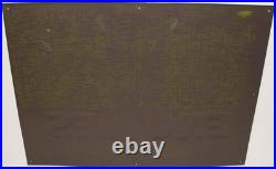 Vintage metal sign CLINTON ENGINES large embossed arrowhead new old stock n-mint