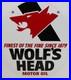 Vintage_metal_sign_WOLFS_HEAD_MOTOR_OIL_wolf_pictured_double_sided_unused_n_mint_01_rpze