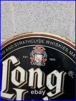 Vintage original metal Long John Scottish whisky Pub Sign (mancave item)