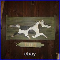 Vintage wooden/ metal wall sign