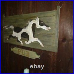 Vintage wooden/ metal wall sign