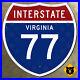 Virginia_Interstate_77_highway_route_sign_shield_marker_1957_Wytheville_24x24_01_tl