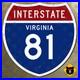 Virginia_Interstate_81_highway_route_sign_shield_1957_Roanoke_Winchester_12x12_01_debl
