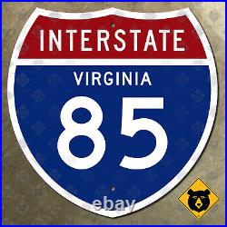 Virginia Interstate 85 highway route sign shield marker 1985 Petersburg 24x24