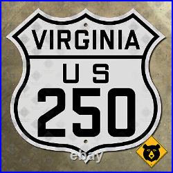 Virginia US Route 250 highway road sign Richmond Charlottesville 12x12