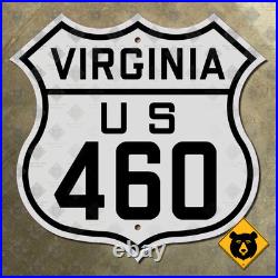 Virginia US Route 460 highway road sign Roanoke Chesapeake 24x24