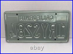 Vtg 1970 California license plate 1RYS284 Hussong's Ensenada Baja Mexico Frame