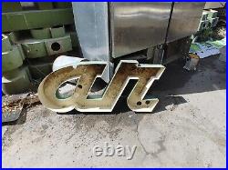 Vtg 3D Rustic Marquee Light Sign Letters Wall Hanging Decor Reclaimed Initials