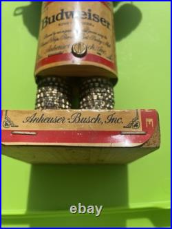 Vtg Budweiser Folk art Wood Risqué Woman Vtg Budweiser Folk art Wood Risqué Woman