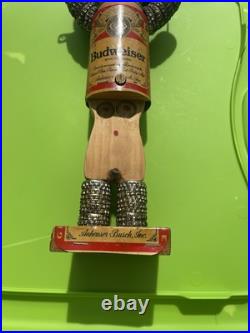 Vtg Budweiser Folk art Wood Risqué Woman Vtg Budweiser Folk art Wood Risqué Woman