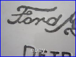Vtg. FORDSON FORD MOTOR COMPANY SIGN, Detroit, Mich. U. S. A