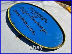 Vtg. FORDSON Ford Motor Comapny Sign, Detroit, Mich. U. S. A