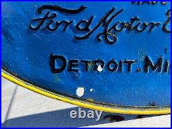 Vtg. FORDSON Ford Motor Comapny Sign, Detroit, Mich. U. S. A