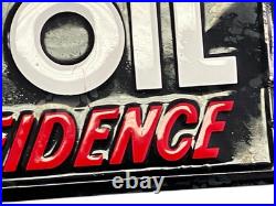 Vtg Metal Sign CO OP Motor Oil Buy with Confidence Farmers Co-Op Manzanola CO