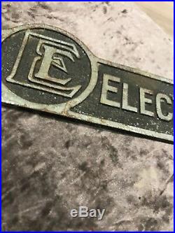 Vtg Metal The English Electric Co Ltd Sign Railwayana 19 Long