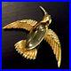 Vtg_Signed_1960s_Jelly_Belly_Hummingbird_Pin_Crown_Trifari_Brushed_Gold_Metal_01_gww