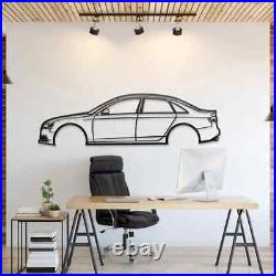 Wall Art Home Decor 3D Acrylic Metal Car Auto Poster USA Silhouette 2009 A4