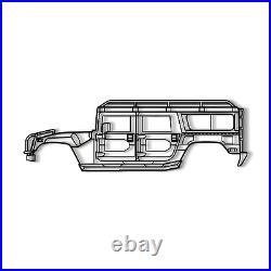 Wall Art Home Decor 3D Acrylic Metal Car Silhouette 1998 Hummer H1 Alpha