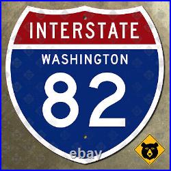 Washington Interstate 82 highway route sign shield 1957 Yakima Kennewick 24x24