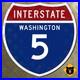 Washington_Interstate_route_5_highway_marker_road_sign_Seattle_1957_18x18_01_tsq