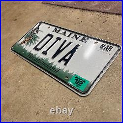 We all know one! 1999 Maine license plate DIVA vanity personalized chickadee