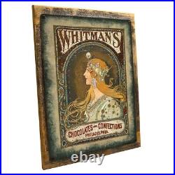 Whitman's Chocolates Vintage Ad Metal Sign Decor for Kitchen and Dinning Room