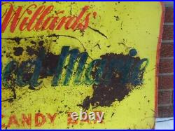 Willards Sweet Marie candy bar VINTAGE METAL SIGN chocolate advertising display