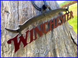 Winchester &gambler metal signs 24 cabin hunting man cave collection