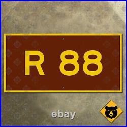 Wisconsin R 88 highway number rustic route road sign 16x8