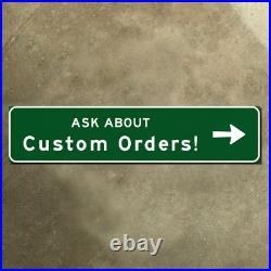 Wyoming Wilson Jackson Yellowstone Grand Teton highway road sign 24x6 Wyoming Wilson Jackson Yellowstone Grand Teton highway road sign 24x6