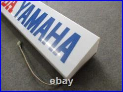 Yamaha Honda Illuminated Plastic Sign Shopping Street Display Vintage 51x7